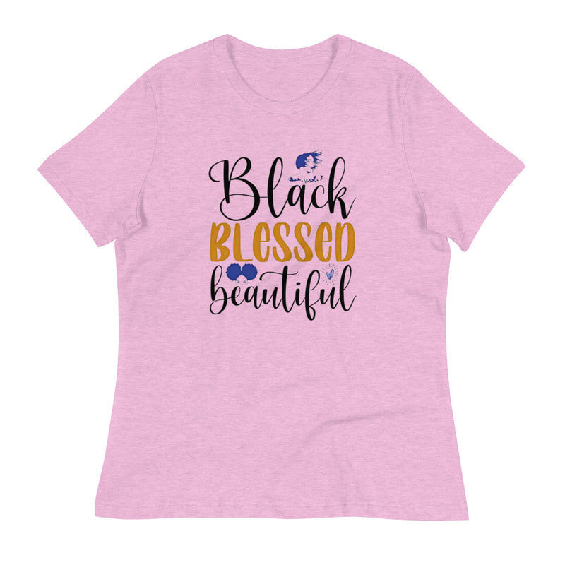 Black Blessed Beautiful Women's Relaxed T-Shirt