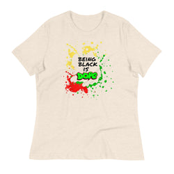 Being Black is Dope Women's Relaxed T-Shirt