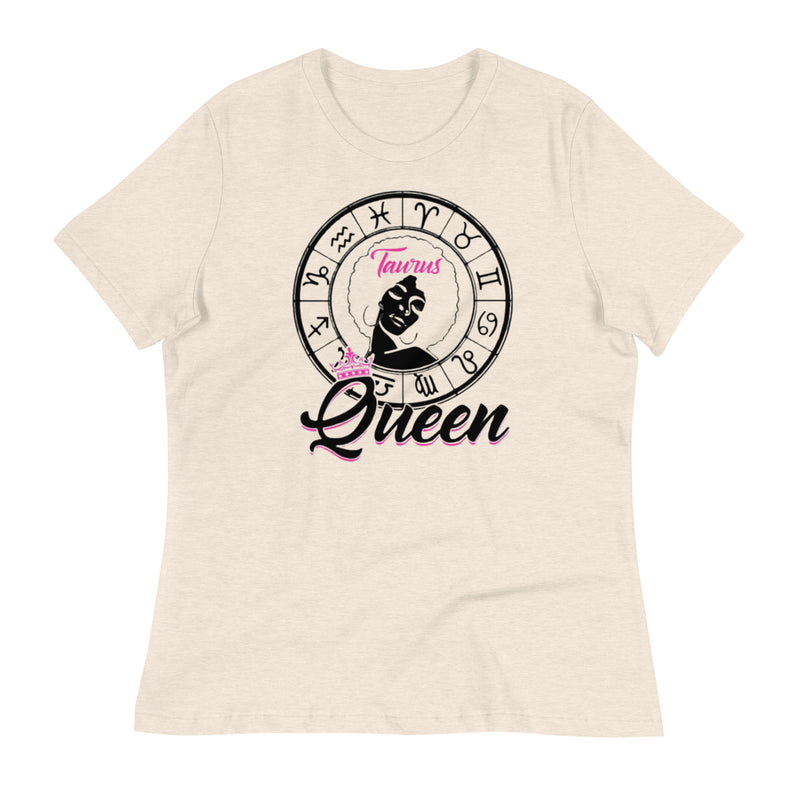 Taurus Queen Black Women's Relaxed T-Shirt