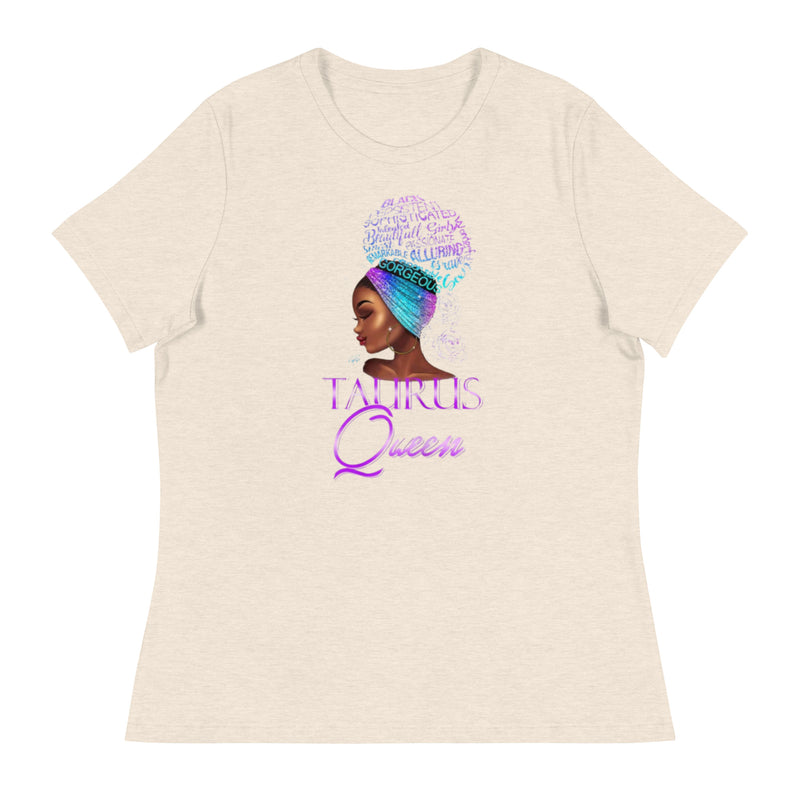 Taurus Queen Purple Women's Relaxed T-Shirt