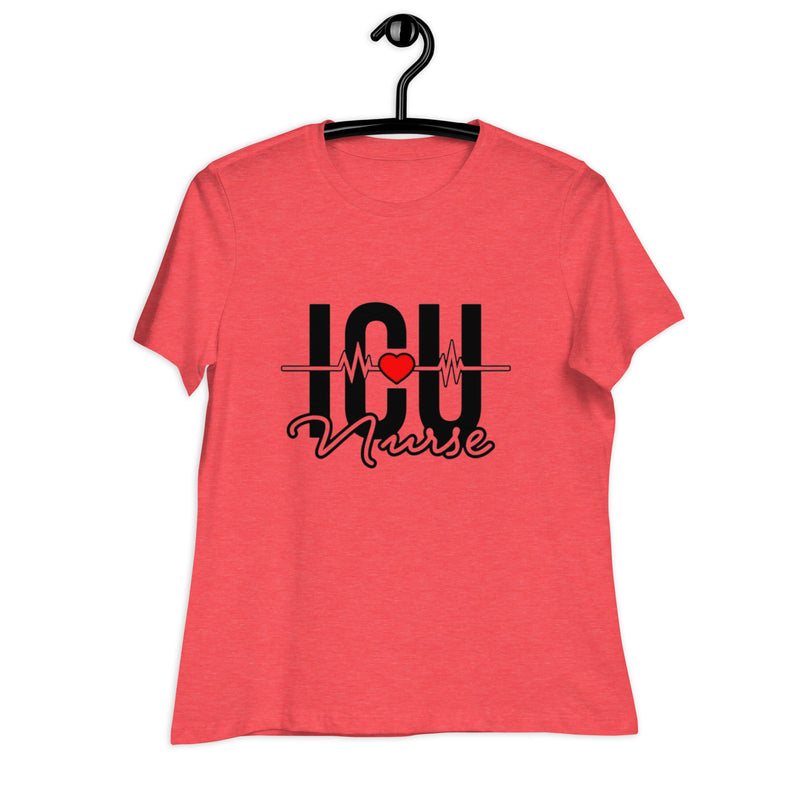 Heart ICU Nurse Women's Relaxed T-Shirt