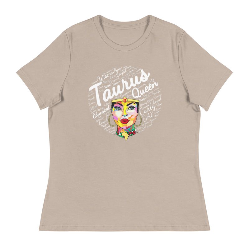 White Taurus Queen Women's Relaxed T-Shirt