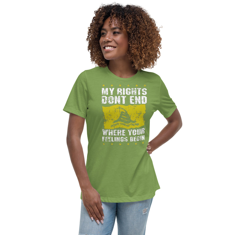 My Rights Dont End Women's Relaxed T-Shirt