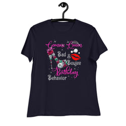 Gemini Queen Bad & Boujee Birthday Behavior Women's Relaxed T-Shirt