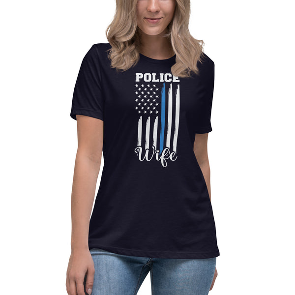 Police Wife Women's Relaxed T-Shirt