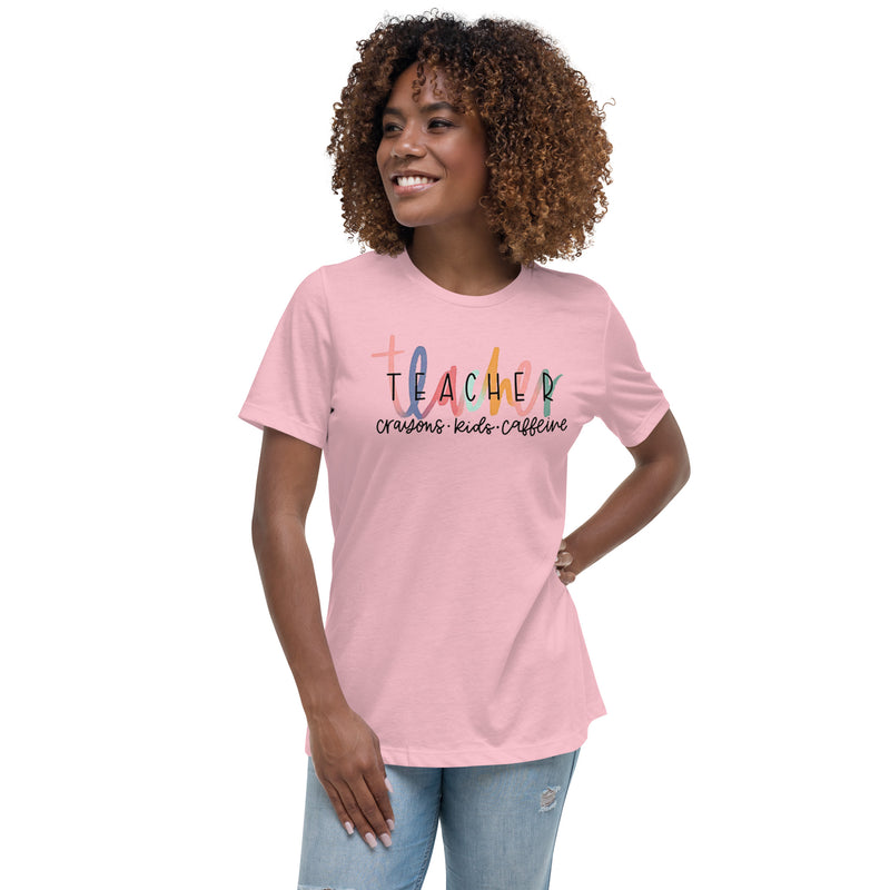 Crayons Kids Caffeine Women's Relaxed T-Shirt