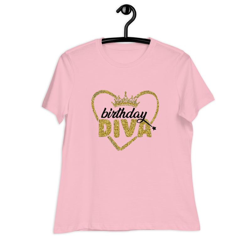 Birthday Diva Gold Women's Relaxed T-Shirt