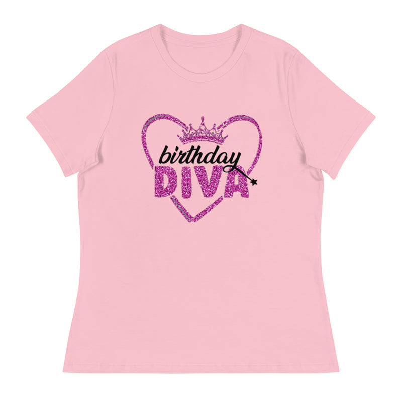 Birthday Diva Women's Relaxed T-Shirt