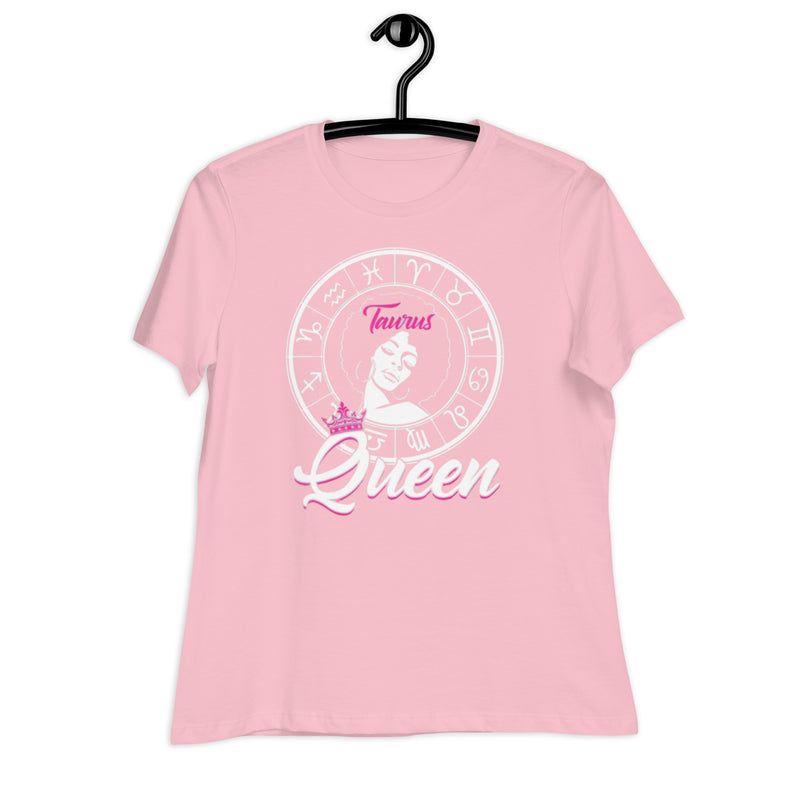 Taurus Queen White Women's Relaxed T-Shirt