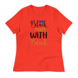 Black Mixed With Black Women's Relaxed T-Shirt