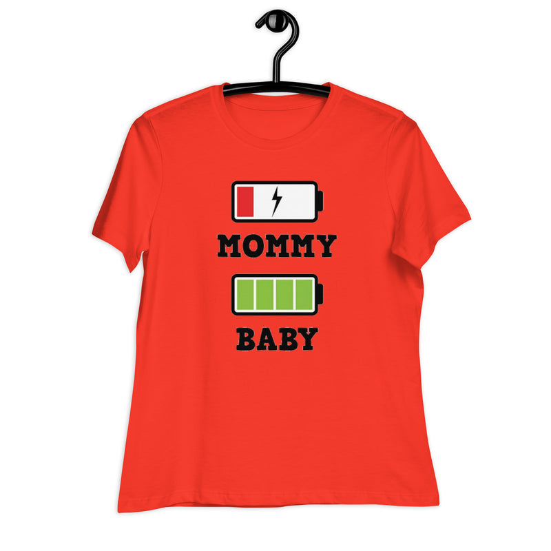 Mommy Baby Batteries Women's Relaxed T-Shirt