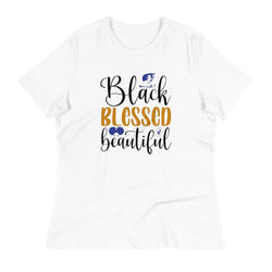 Black Blessed Beautiful Women's Relaxed T-Shirt