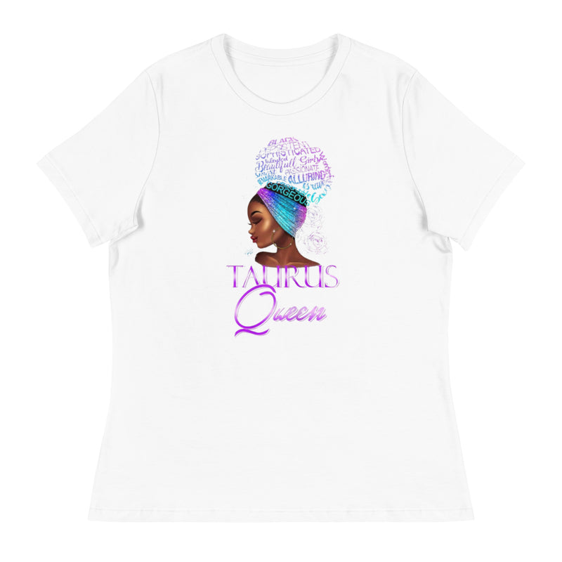 Taurus Queen Purple Women's Relaxed T-Shirt