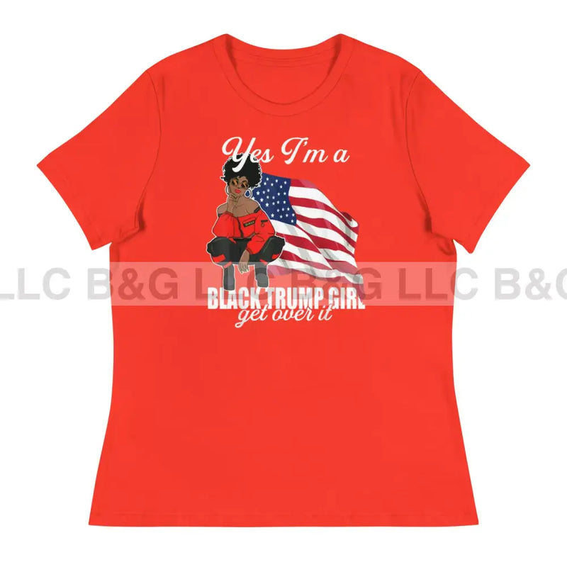 Yes I'm a Black Trump Girl Women's Relaxed T-Shirt