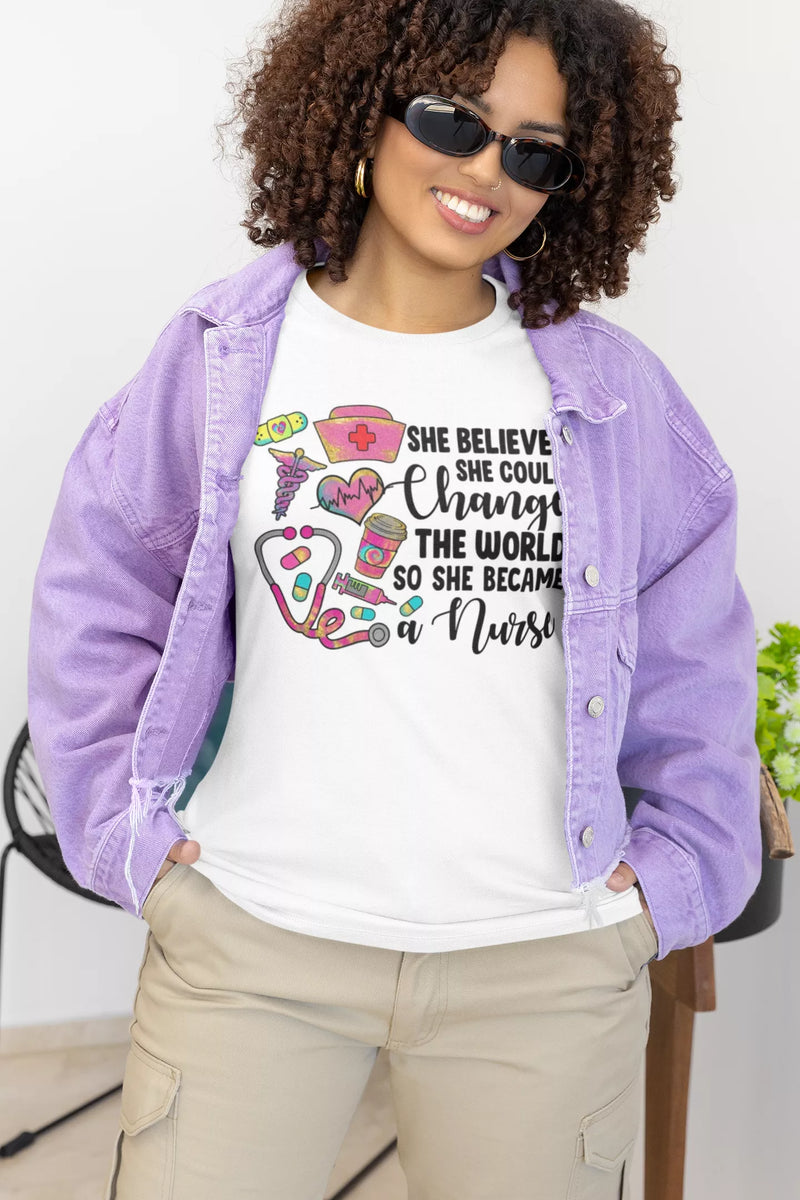 She Believed She Could Save The World  Women's Relaxed T-Shirt