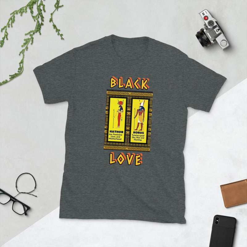 Black Love Nubian T-Shirt Black & Gifted LLC Dark Heather S 