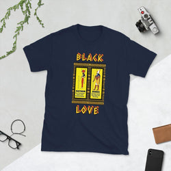 Black Love Nubian T-Shirt Black & Gifted LLC Navy S 