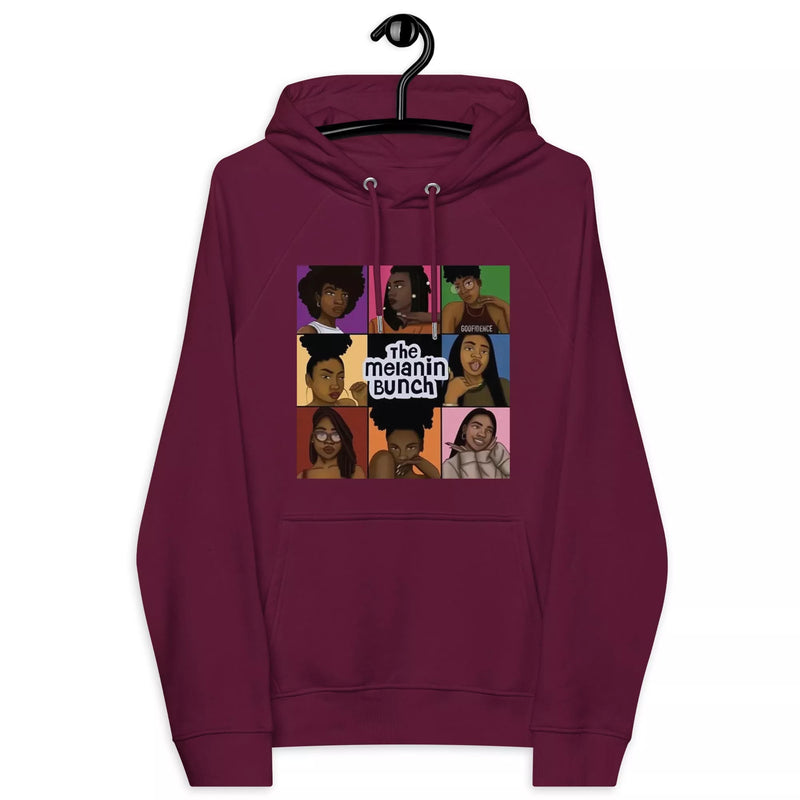 The Melanin Bunch Unisex eco raglan hoodie
