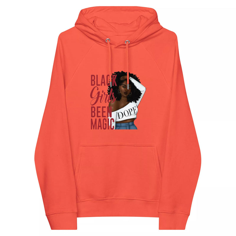 black girls been magic Unisex eco raglan hoodie