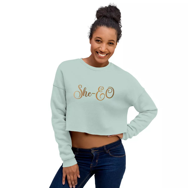 She-EO Crop Sweatshirt