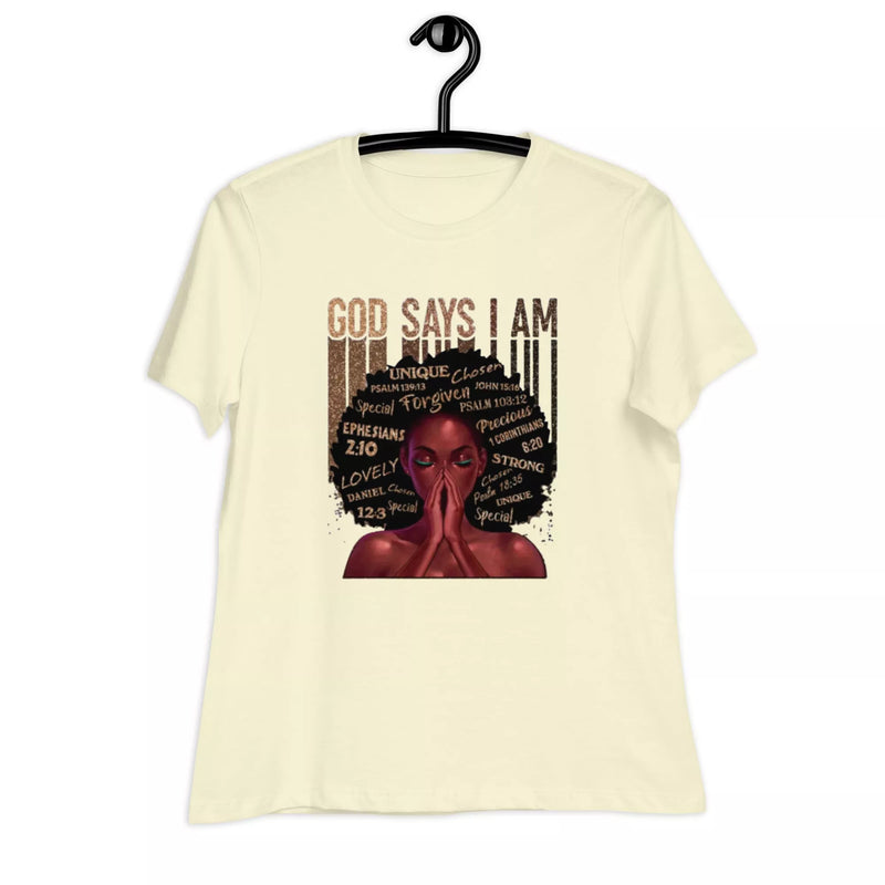 god says i am lovely Women's Relaxed T-Shirt