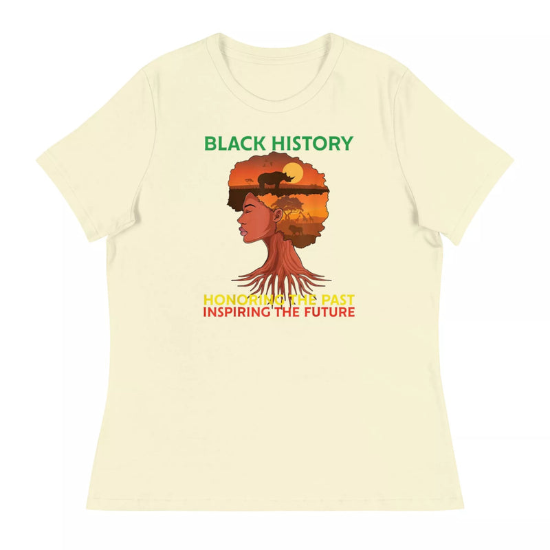 Black History Honoring the Past Women's Relaxed T-Shirt