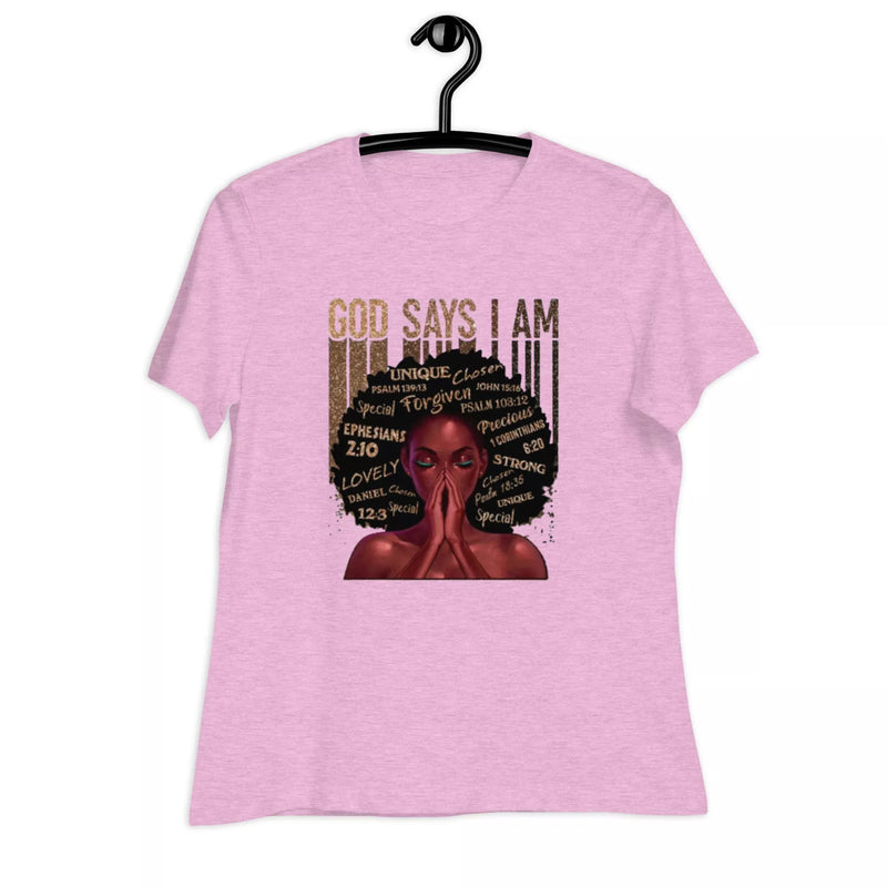 god says i am lovely Women's Relaxed T-Shirt