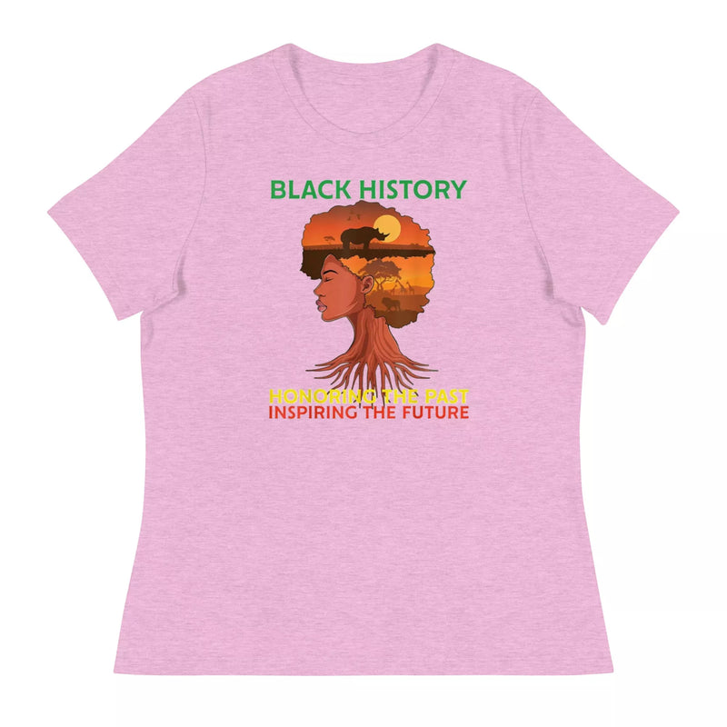 Black History Honoring the Past Women's Relaxed T-Shirt