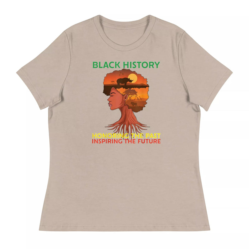 Black History Honoring the Past Women's Relaxed T-Shirt