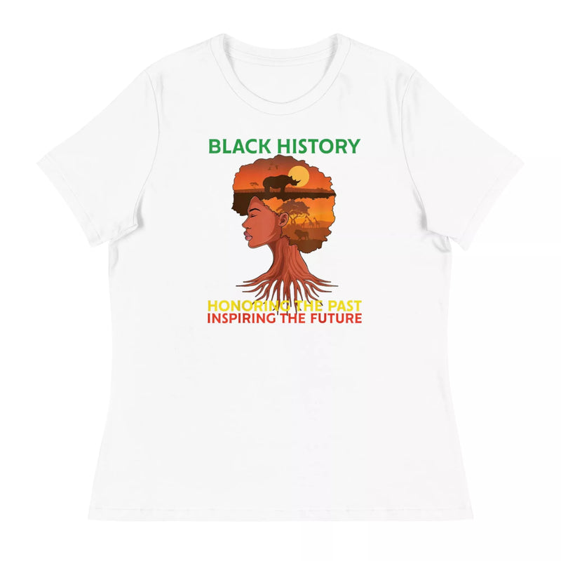 Black History Honoring the Past Women's Relaxed T-Shirt